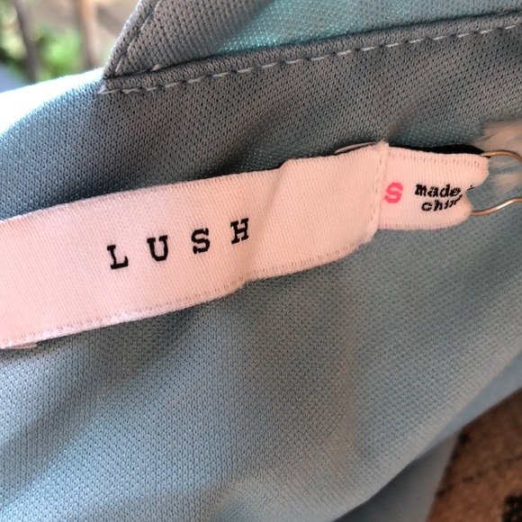 Closing Closet!!Nordstrom Lush Teal Satin Dress - Picture 8 of 8